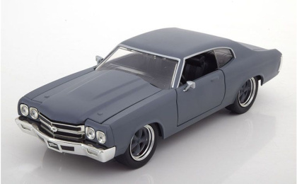 1:24 1/24 Chevrolet Chevelle 454 SS 1970 film Fast and Furious 4 2009 Dom matt grey Jada