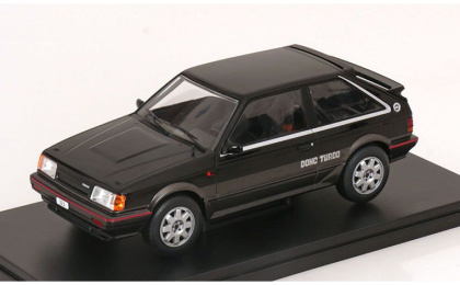 1:24 1/24 Mazda 323 BF 4WD Turbo 1989 crni tamno sivi White Box