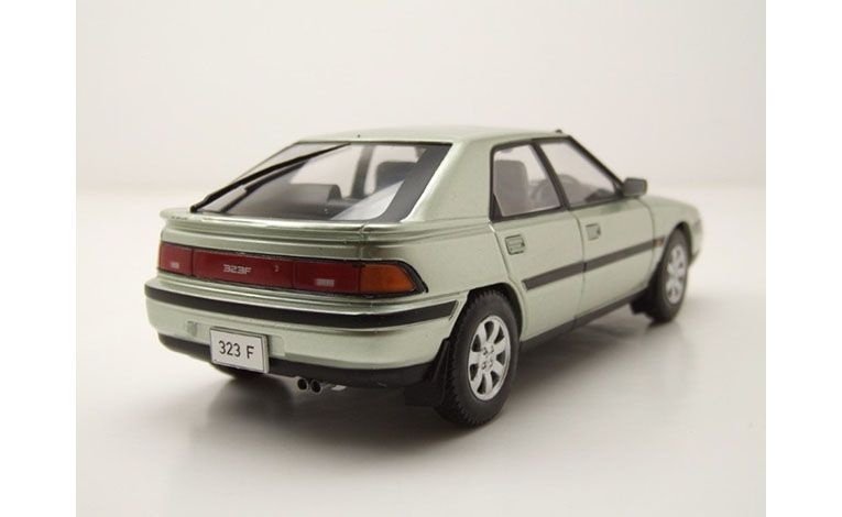 1:24 1/24 Mazda 323F 1989 1994 light green White Box