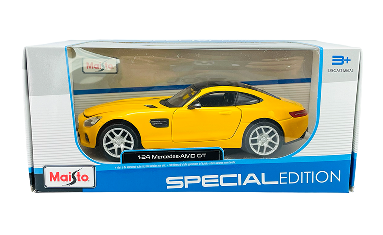1:24 1/24 Mercedes AMG C190 GT-S 2014 2022 žuti Maisto