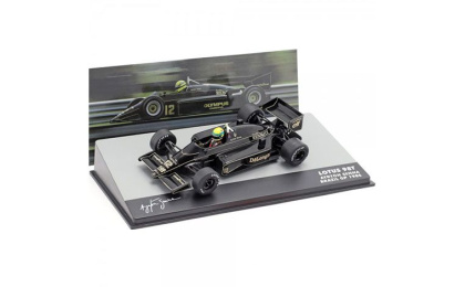 1:43 1/43 Lotus Renault 98T No 12 GP Brazil Ayrton Senna 1986 black golden Altaya