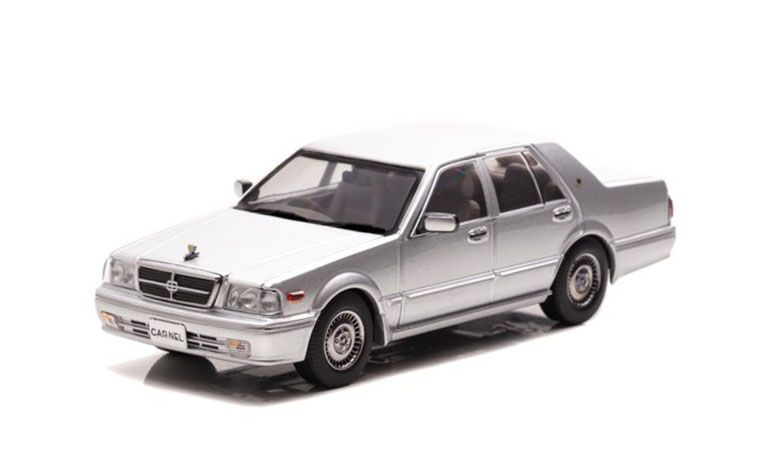 1:43 1/43 Nissan Gloria Brougham VIP Pay31 1998 1999 srebreni Car-Nel