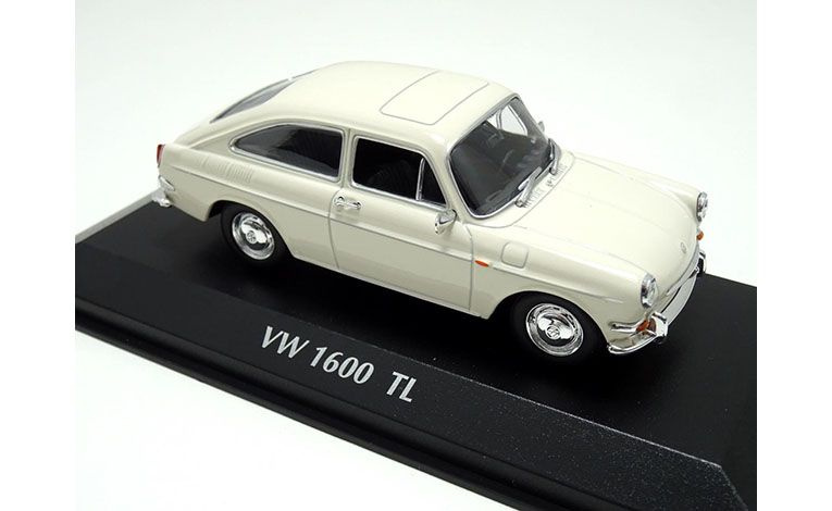 1:43 1/43 Volkswagen VW Type 3 Fastback 1600 TL 1966 1973 cream Minichamps