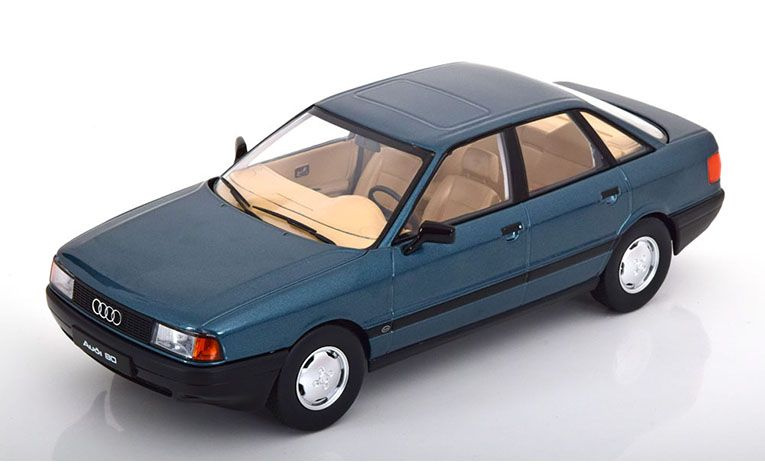 1:18 1/18 Audi B3 80 Limousine 1989 1992 blue green Triple 9