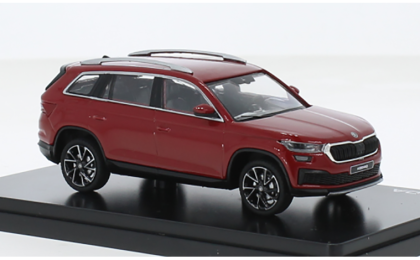 1:43 1/43 Škoda Kodiak 2021 2024 tamno crveni Abrex