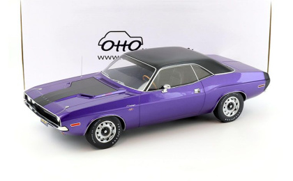1:12 1/12 Dodge Challenger R T Kupe 1970 ljubičasto crni Otto-Mobile