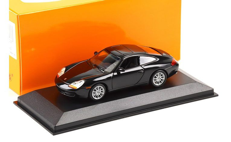 1:43 1/43 Porsche 996 911 Carrera Coupe 1998 2004 black Minichamps