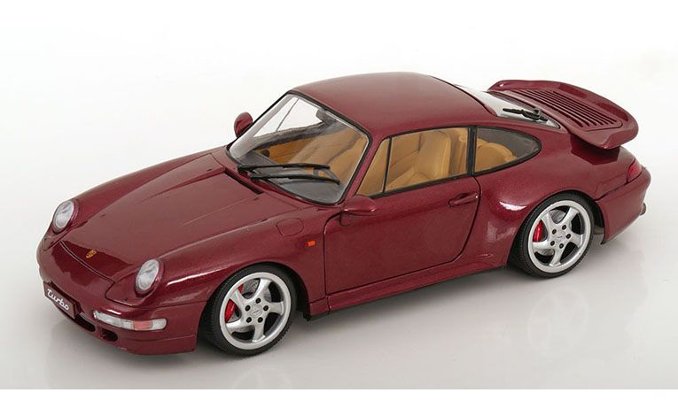 1:18 1/18 Porsche 993 911 Turbo 1997 1998 dark red Solido