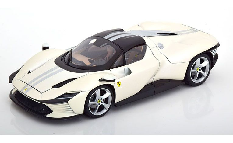 1:18 1/18 Ferrari Daytona SP3 with removable hard top 2022 2025 white black Bburago Signature Series