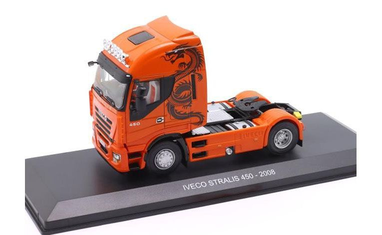 1:43 1/43 Iveco Stralis AS 450 towing truck 2006 2012 orange Altaya
