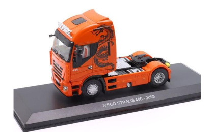 1:43 1/43 Iveco Stralis AS 450 kamion tegljač 2006 2012 narančasti Altaya