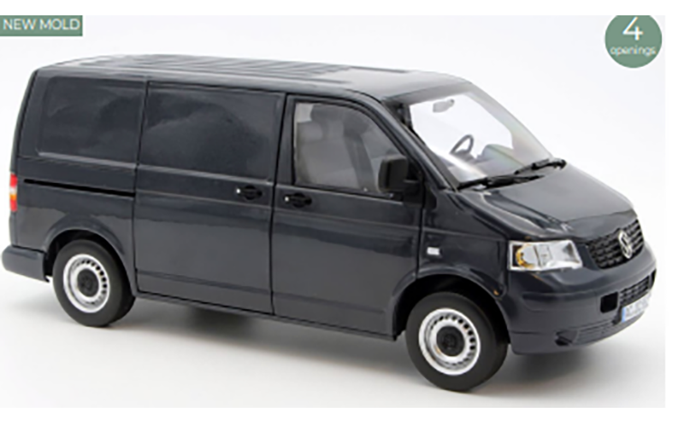 1:18 1/18 Volkswagen VW T5 Transporter 2003 2009 anthracite grey Norev