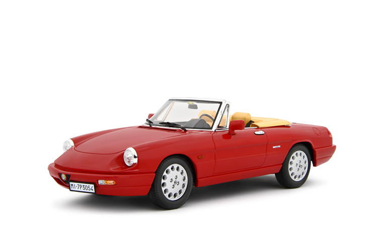 1:18 1/18 Alfa Romeo Spider Series 4 1.6 2.0i 1990 1993 red Laudoracing-Models