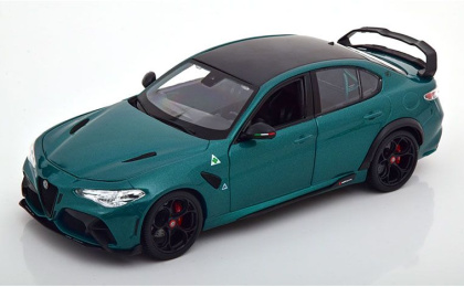 1:18 1/18 Alfa Romeo Giulia Tip 952 GTAm 2020 danas montreal zeleni Bburago