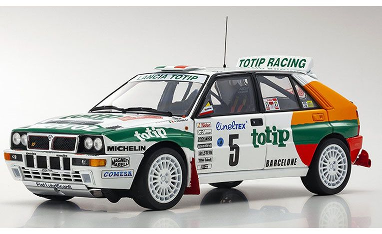 1:18 1/18 Lancia Delta HF Integrale No 5 Rally Monte Carlo Farnocchia Aghini 1993 Repsol Totip Kyosho