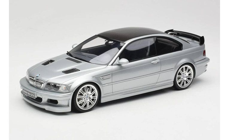 1:18 1/18 BMW E46 Series 3 M3 GTR Coupe 2001 silver Otto Mobile
