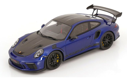 1:18 1/18 Porsche 991 2 911 GT3 RS Weissach Paket 2018 2019 plavi karbon crni GT Spirit