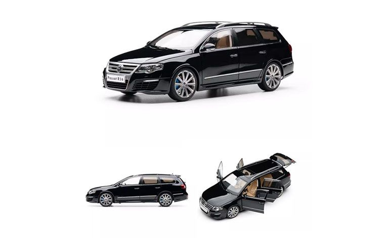 1:18 1/18 Volkswagen VW Passat B6 Variant R36 V6 Karavan 2010 crni NZG
