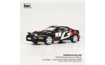 1:18 1/18 Toyota Celica ST185 GT4 Turbo No 97 Rally Costa Brava Jari Matti Latvala Janni Hussi 2025 black Ixo