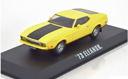 1:43 1/43 Ford Mustang Mach 1 Eleanor 1973 film Nestali u 60 Sekundi 1 1974 žuto crni Greenlight