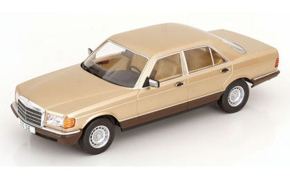 1:18 1/18 Mercedes W126 S Klasa 280 SE Limuzina 1979 1985 svijetlo zlatni Model Car Group MCG