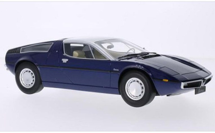1:18 1/18 Maserati Bora 1971 1978 plavo srebreni Spark-Model