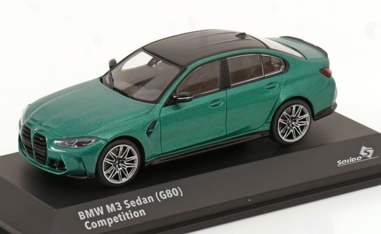 1:43 1/43 BMW G80 M3 Competition 2023 danas zeleni Solido