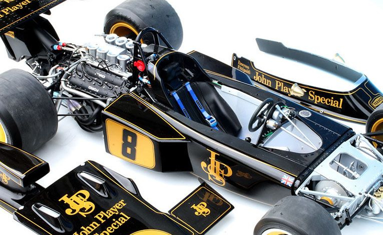 1:8 1/8 Lotus Ford F1 72 D No 8 Svjetski prvak Pobjednik GP Britanije Emerson Fittipaldi 1972 Pocher