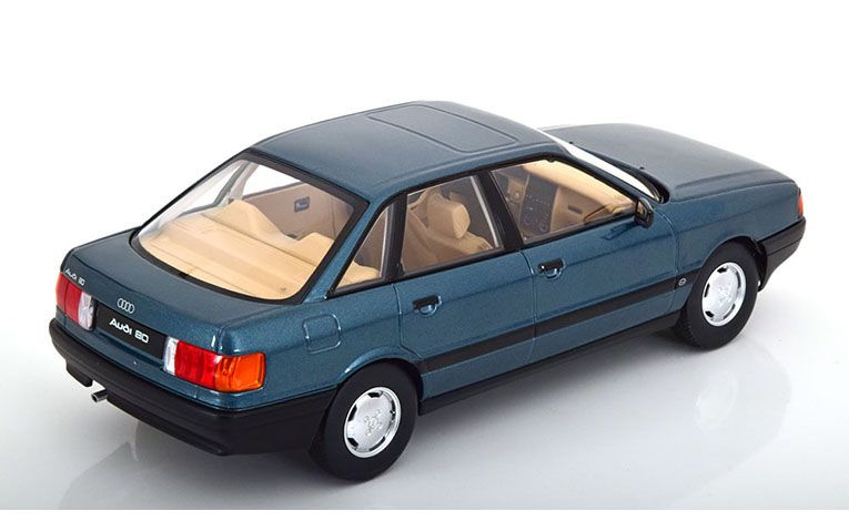 1:18 1/18 Audi B3 80 Limousine 1989 1992 blue green Triple 9