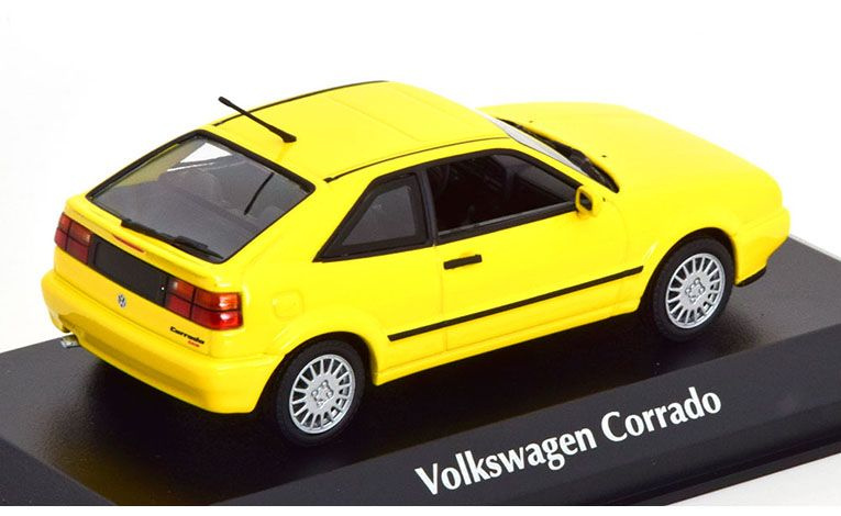 1:43 1/43 Volkswagen VW Corrado G60 1988 1993 žuti Minichamps