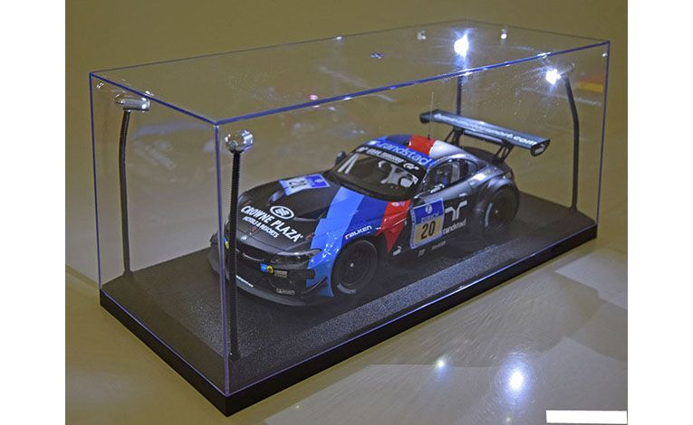 1:18 1/18 Showcase vetrina display case with 4 flexible LED lights black base Triple 9