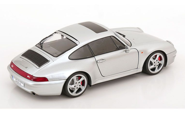1:18 1/18 Porsche 993 911 4S 1996 1998 polar silver Solido