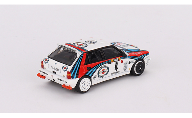 1:64 1/64 Lancia Delta HF Integrale Evoluzione No 4 Winner Rally Monte Carlo Auriol Occelli 1992 Martini white Tarmac
