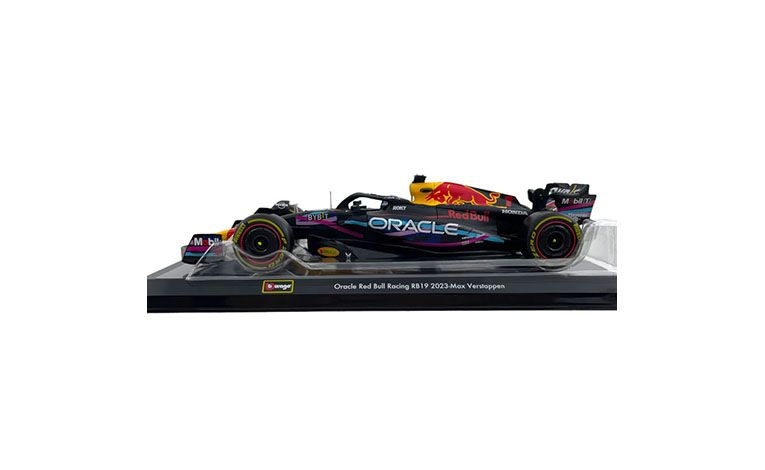 1:24 1/24 Red Bull RB19 Honda No 1 Winner GP Miami Max Verstappen 2023 matt blue Bburago