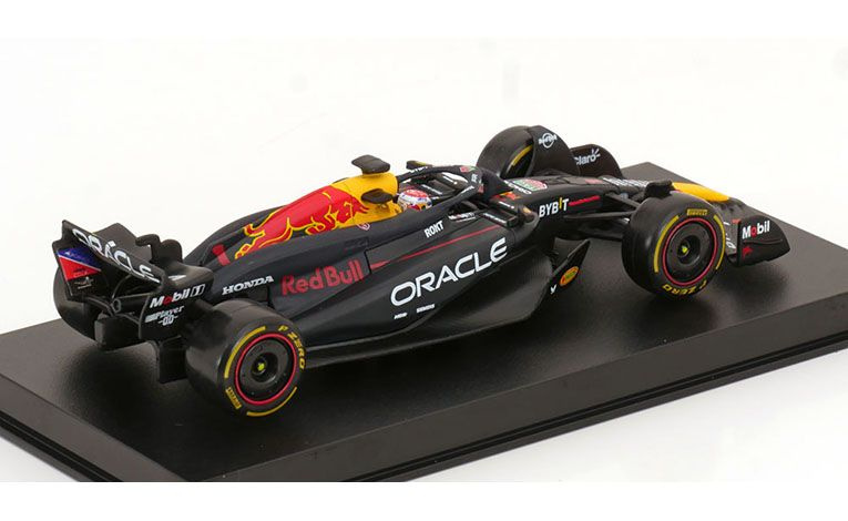 1:43 1/43 Red Bull RB20 Honda No 1 World Champion Season 2024 Max Verstappen matt blue Bburago Signature Series