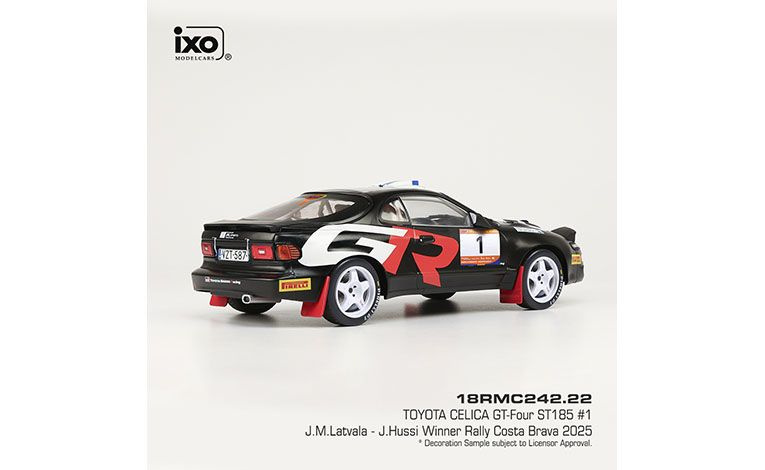 1:18 1/18 Toyota Celica ST185 GT4 Turbo No 97 Rally Costa Brava Jari Matti Latvala Janni Hussi 2025 black Ixo