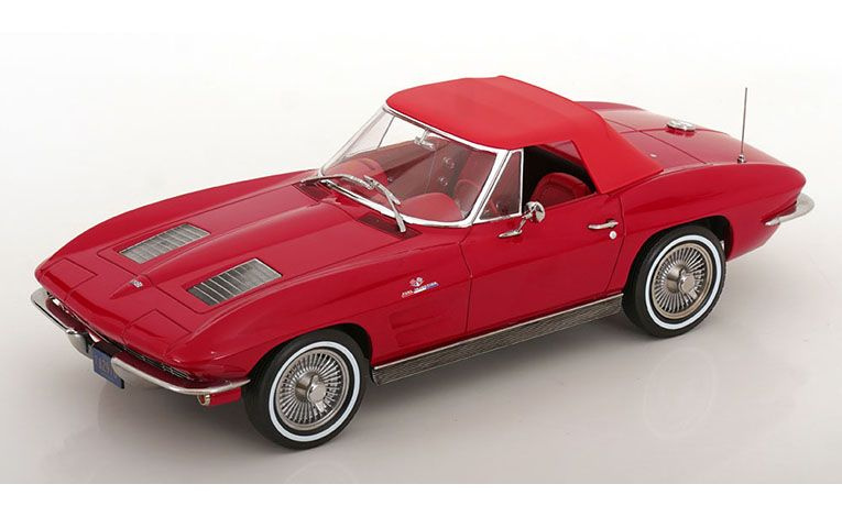 1:18 1/18 Chevrolet Corvette C2 Stingray Cabriolet 1963 1967 red Norev