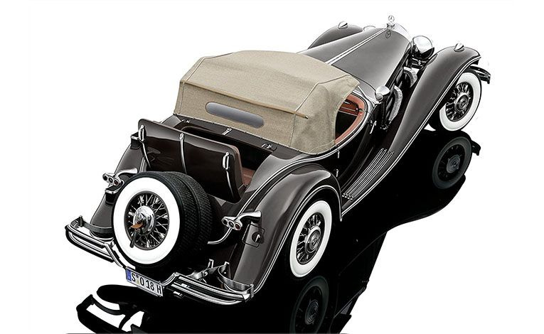 1:12 1/12 Mercedes W29 500K Special Kabriolet 1934 1940 tamno smeđi Bauer Exclusive