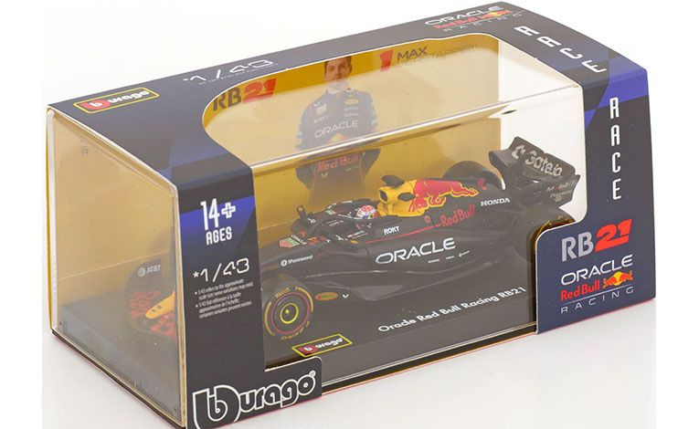 1:43 1/43 Red Bull RB21 Honda No 1 Season 2025 Max Verstappen matt blue Bburago Signature Series