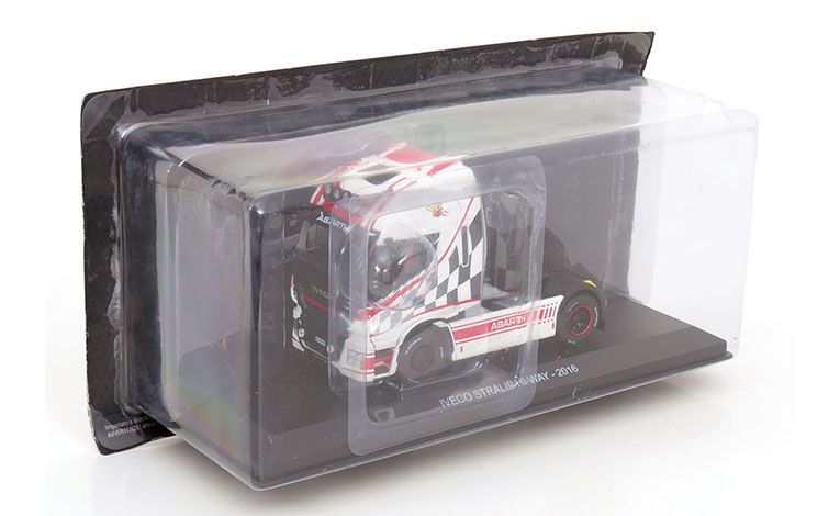 1:43 1/43 Iveco Stralis E5 Hi Way Abarth towing truck 2013 2016 white red black Altaya