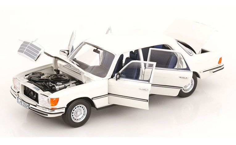 1:18 1/18 Mercedes W116 S Class 350 SEL special edition produced by Mercedes 1973 1980 white Norev