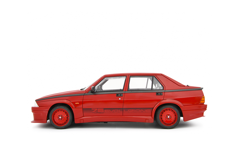 1:12 1/12 Alfa Romeo 75 1.8i Turbo Evoluzione 1987 crveni Laudoracing-Models