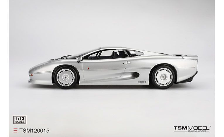 1:12 1/12 Jaguar XJ220 1992 1994 srebreni True Scale Miniatures TSM