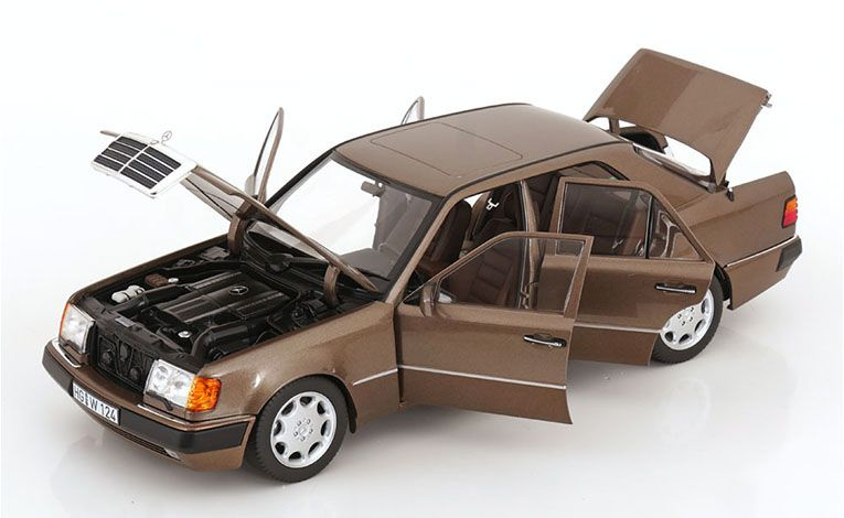 1:18 1/18 Mercedes W124 E Klasa 500 E 1990 1993 smeđi Norev