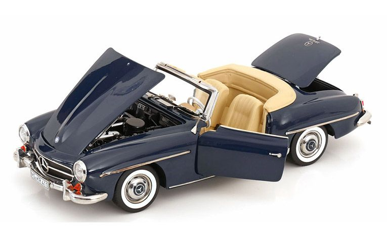 1:18 1/18 Mercedes W121 190 SL Cabriolet 1955 1963 dark blue Norev