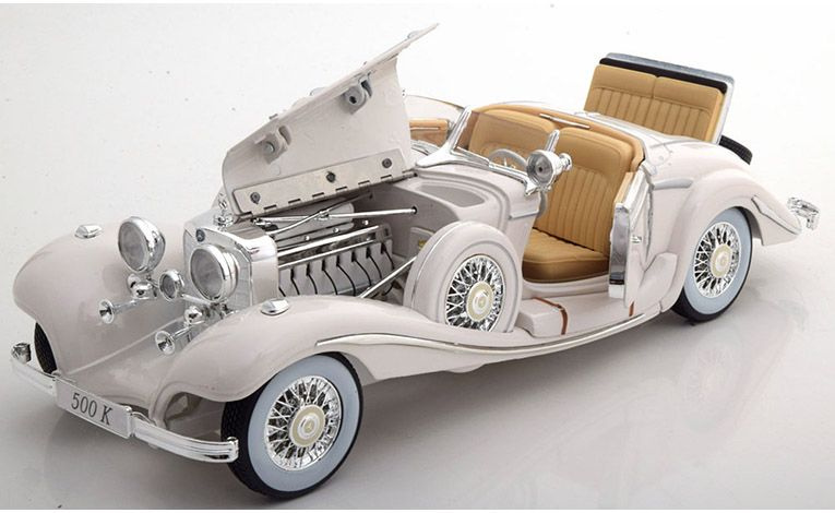 1:18 1/18 Mercedes W29 500K Special Cabriolet 1936 1940 white Maisto