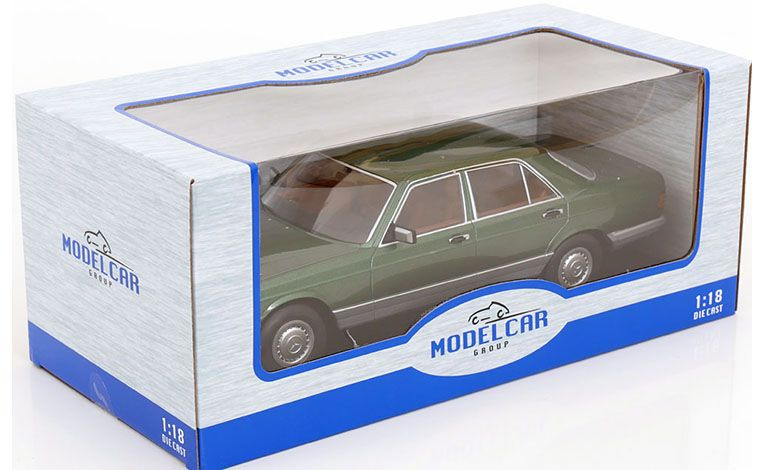 1:18 1/18 Mercedes W126 S Class 280 SE Limousine 1979 1985 dark green Model Car Group MCG