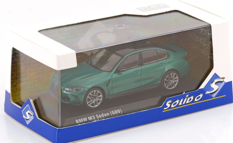 1:43 1/43 BMW G80 M3 Competition 2023 danas zeleni Solido