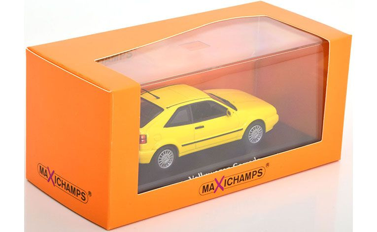 1:43 1/43 Volkswagen VW Corrado G60 1988 1993 žuti Minichamps
