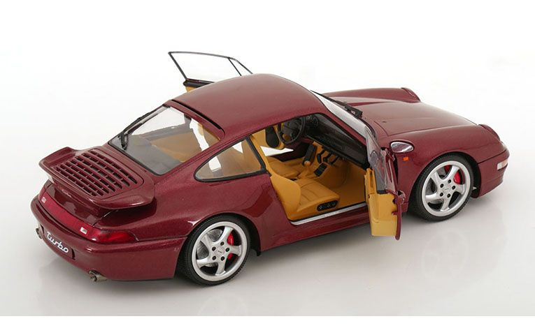 1:18 1/18 Porsche 993 911 Turbo 1997 1998 dark red Solido